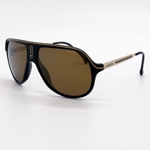 NEW CARRERA SUNGLASSES SAFARIN65/N 2M2 PILOT GOLD/BROWN MEN EYEWEAR - Picture 3 of 9